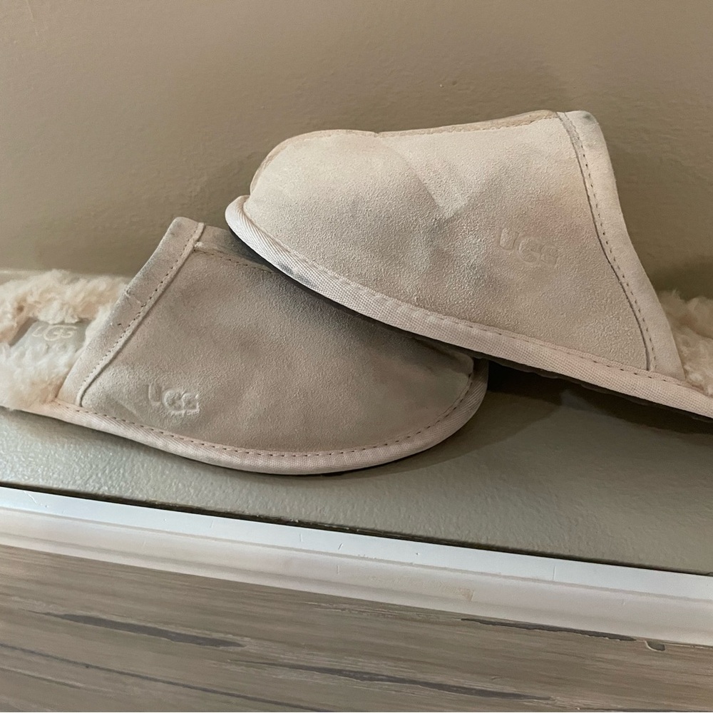 UGG Cream Shearling Slippers